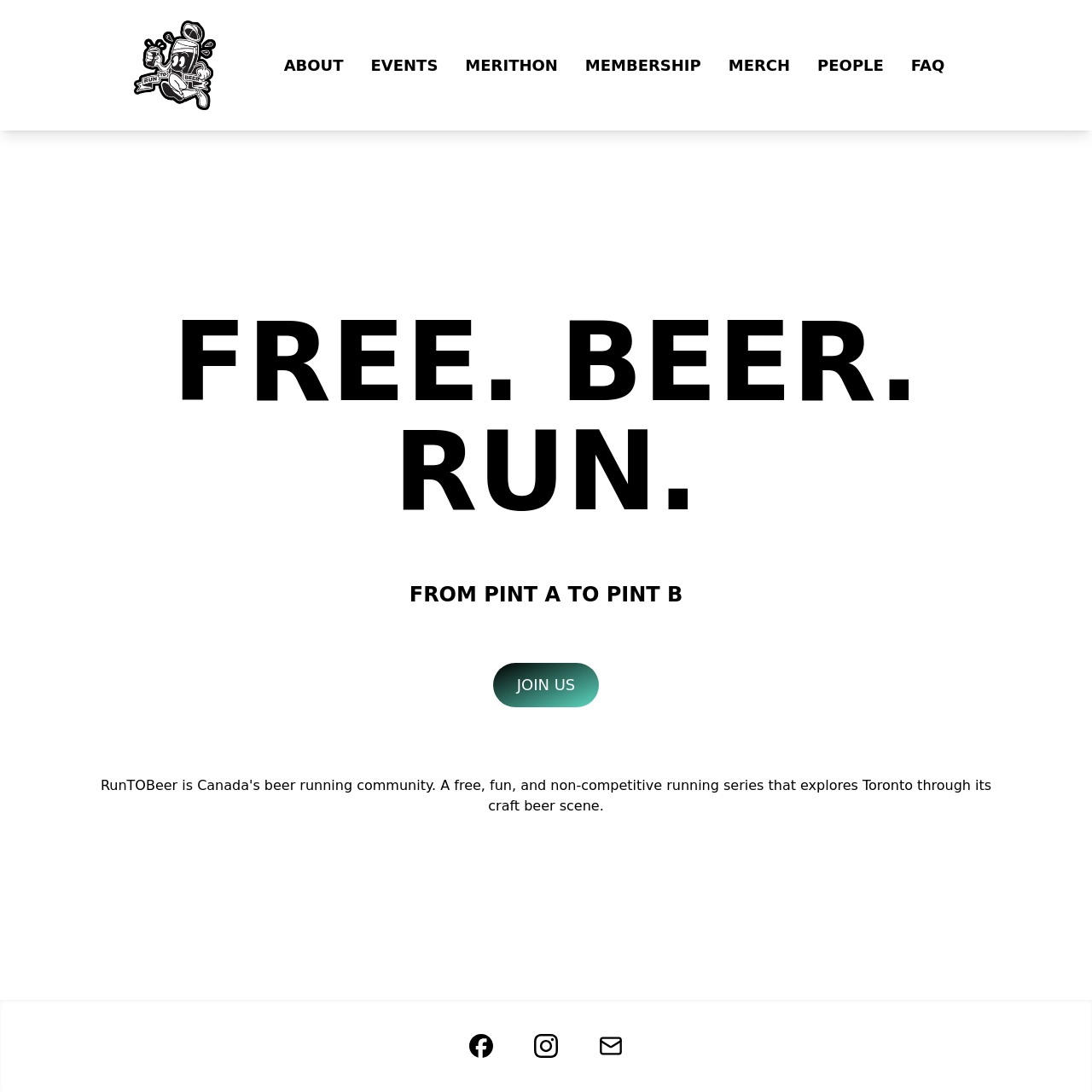 run to beer website